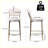 Upholstered Velvet Barstools(Set of 2)-1553455349