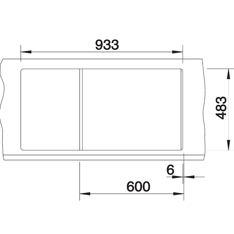 Tipo 95 x 50cm Double Bowl Inset Kitchen Sink