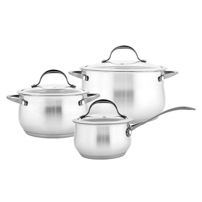 6 - Piece Stainless Steel Cookware Set