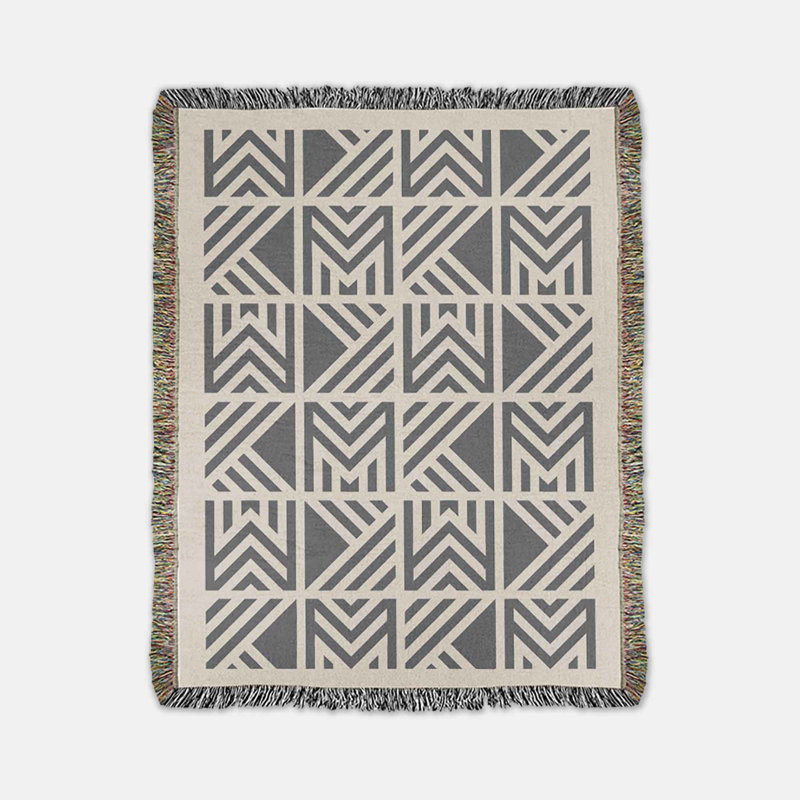 Signet Throw, Charcoal