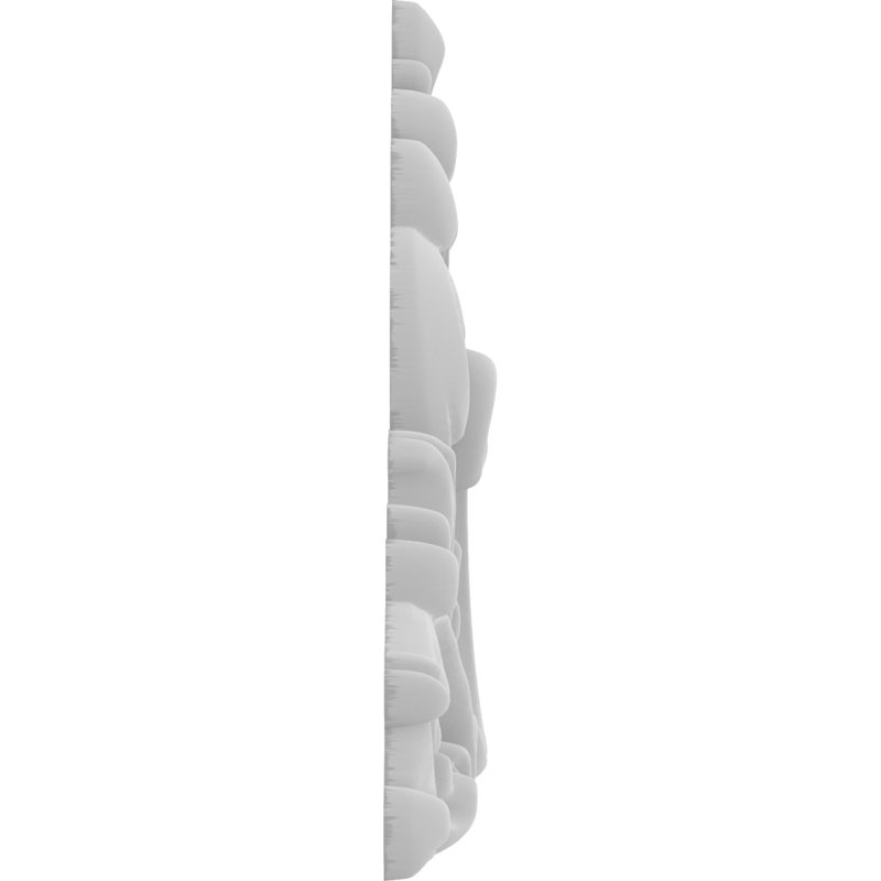 Rosette Edgerton, H 3 po x l 3 po x P 0,38 po