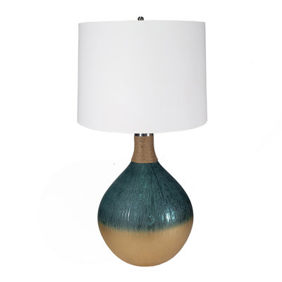 Lampe de table en verre D16x28,5 "(excluant les ampoules)