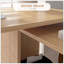 Bureau d'angle en L, bureau à domicile rotatif à 360 degrés avec tablettes de rangement, poste de travail de table d'écriture, érable-395810705