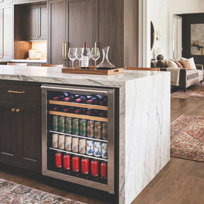 Vinotemp Single-Zone 24" Wine and Beverage Cooler, 16 Bottle and 106 Can Capacity