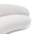 Simona Kidney-Shaped Grounded Curved 3-Seat Sofa