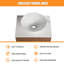 Meuble-lavabo simple avec plateau Dimitrinka 35,44