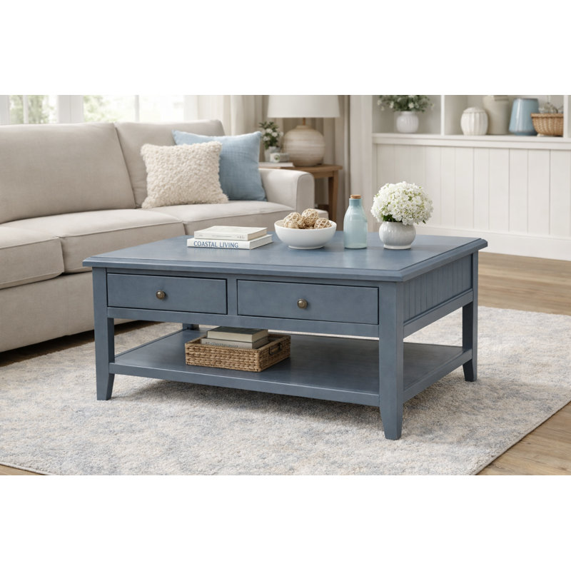 Table basse Beth, Bleu foncé