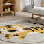 Tapis gris / orange / noir en coton tissé à la machine Hednesford-1273304983