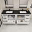Brayla 84" Double Bathroom Vanity Set-2027890735