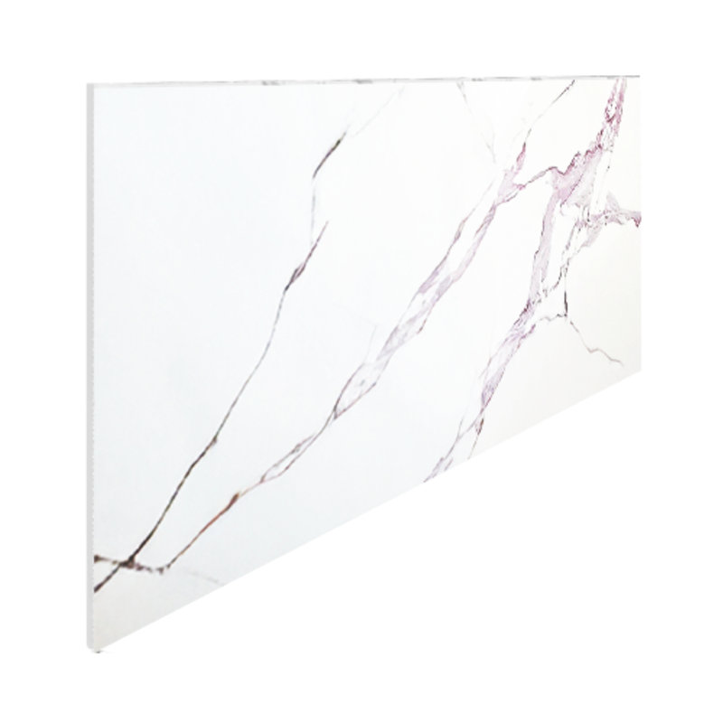 Panneau mural en faux marbre 23,6 po x 47,2 po Falkirk Irvine (paquet de 2), Blanc
