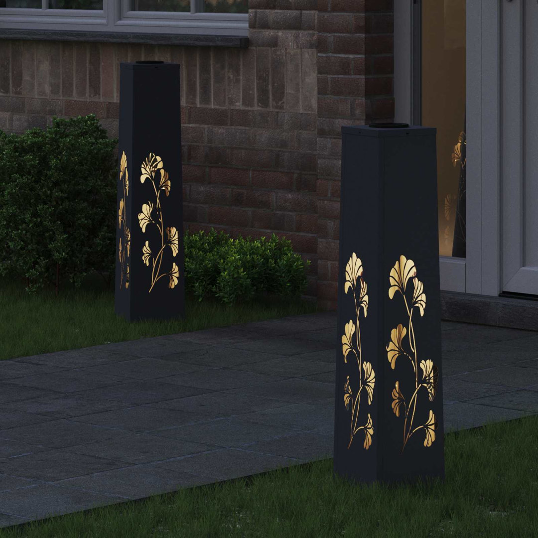 Solar Powered Steel Pathway Light