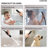 Ceiling Mount 28" LED Thermostatic Shower System with 4-Mode Shower Head, 6 Body Jets and Handheld Spray-94427591
