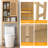 Rattan Over The Toilet Storage Cabinet
