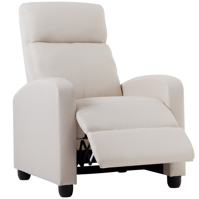 Canapé inclinable à accoudoirs arrondis 26,5 po Jex, Beige