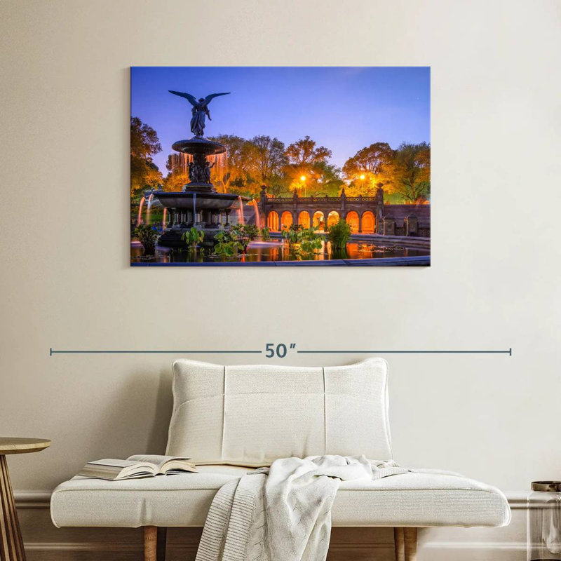 Lilie Bethesda Fountain, 26" H x 39" W