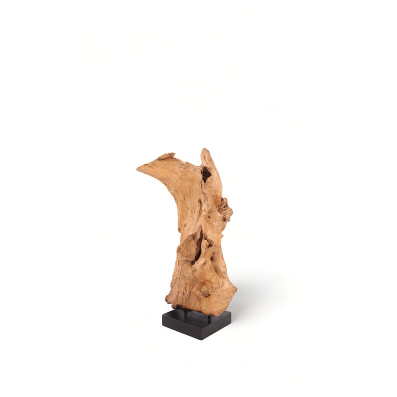 47" Inch Tall Organic Teak Natural Sculpture
