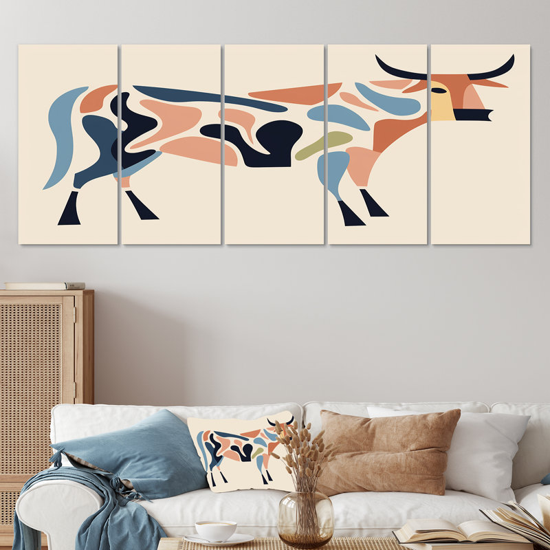 «Power in Motion», art mural 5 pièces, 28" H x 60" W