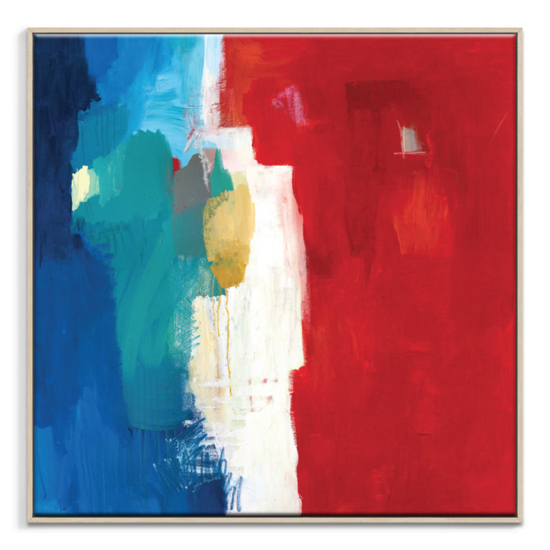 Julie Ahmad - Painting on Canvas, Timber, 102cm H x 102cm W