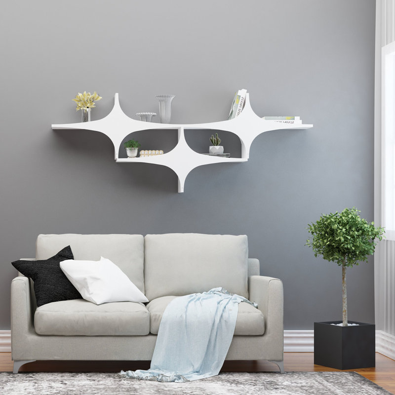 Cronius 5 Piece Accent Shelf, White