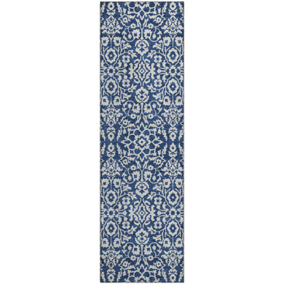 Premium Machine Washable Prisco Navy Rug