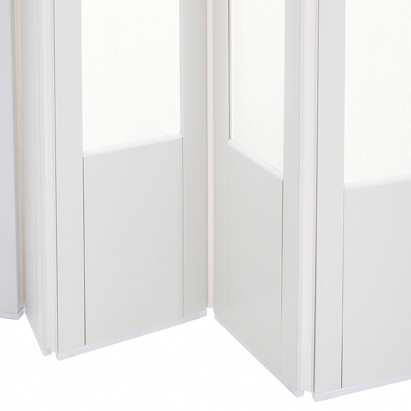 PVC/Vinyl Accordion Door, Left, White
