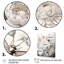 «White Buzzing Bees Flowers 2», art mural insectes et insectes-221142684-221142685