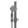 AquaRain 8-in Rain Showerhead Shower System with Adjustable Slide Bar and Multi-function Handshower