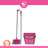 W Home Broom and Dustpan Set for Home, Fine Long Bristles, Multi-Surface Cleaning Brush