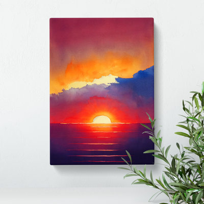 The Daring Sunset - Wrapped Canvas