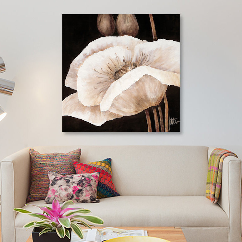 «Amazing Poppies I», impression sur toile, H 18 po x l 18 po x P 1,5 po, Toile tendue, Pas de tapis