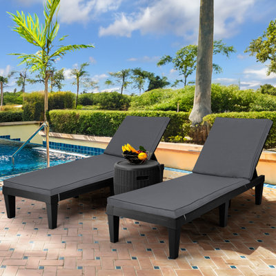 Alizay 74.5'' Long Reclining Single Chaise with Cushions