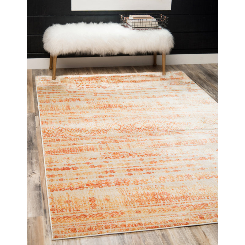 Zandra Chevron Indoor Rug, Rectangle 8' x 10'
