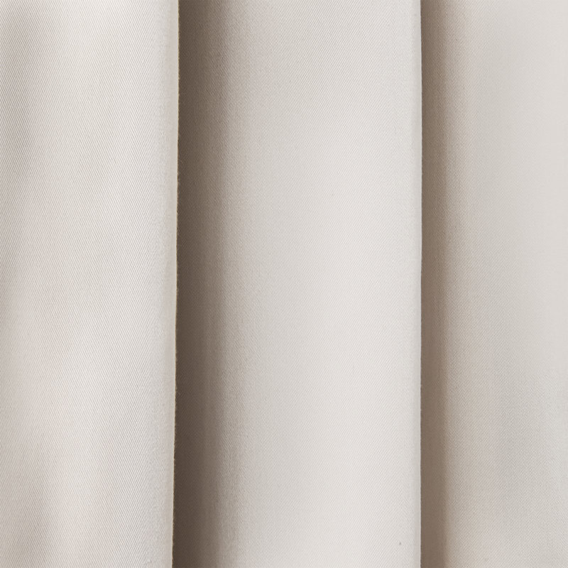 Rideau en mélange de coton, L 52 po x L 84 po, Grège