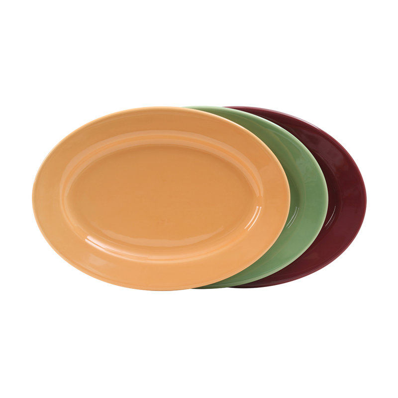Tuxton DECORATED VITRIFIED CHINA Platter