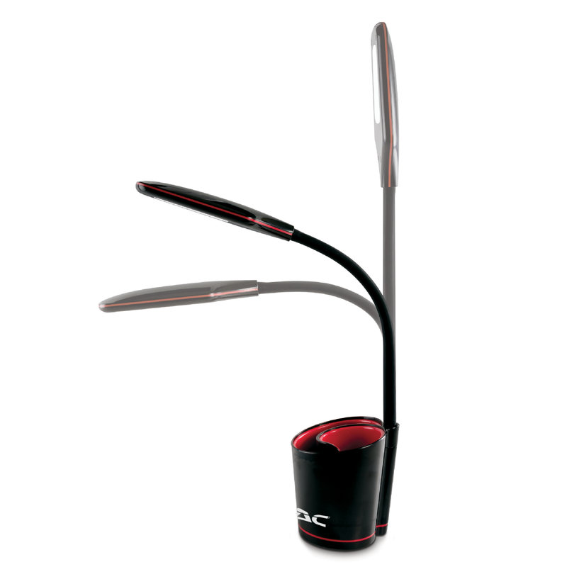 Lampe de bureau noire 16 po
