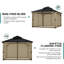 Moustiquaire pour pavillon de jardin Aoodor-95272003-95272004