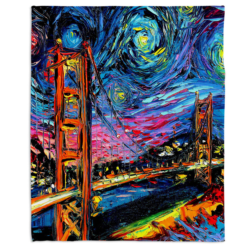 Hand Woven Throw Blanket, 51" x 60"
