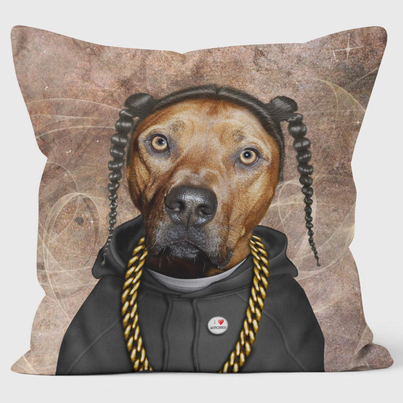 RAP (on Brown) - Pets Rock Cushion