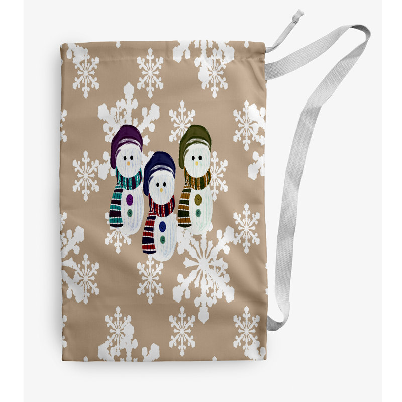 Fabric Laundry Bag with Handles, Brown, Medium (36" H x 28" W)