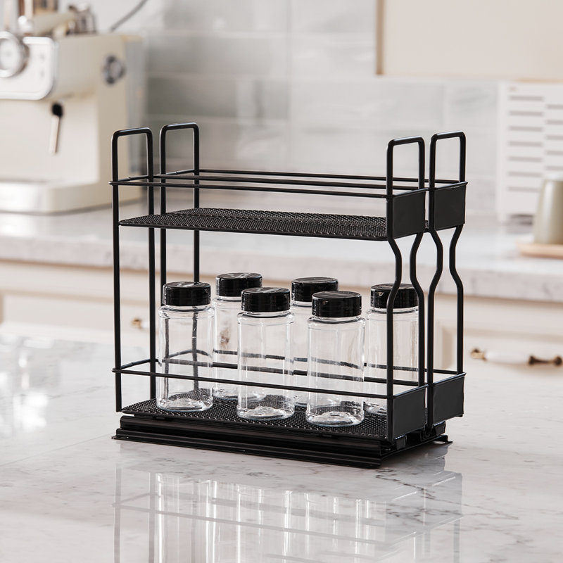 Cabinet System Spice Rack with Adjustable Racks