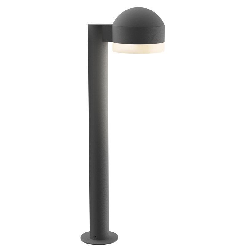 Reals LED Bollard Light, Gray, 23.75" H x 5" W x 7.75" D