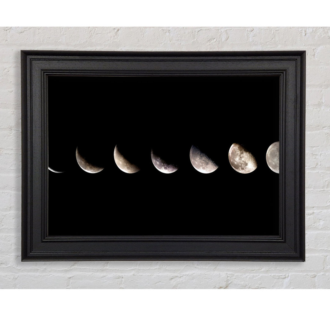 Moon Sequence Gerahmter Druck