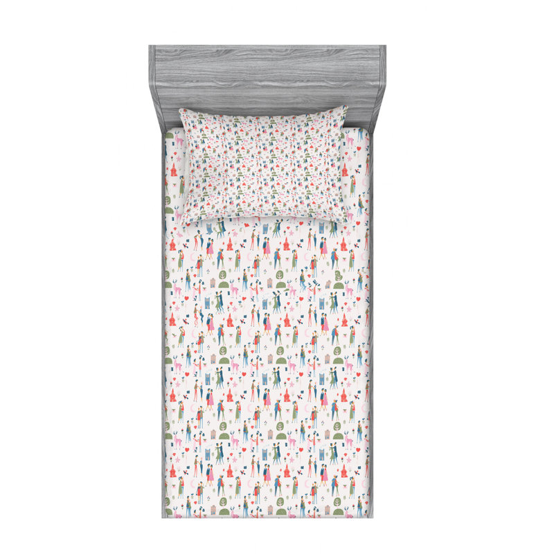 Microfiber Sheet Set, Twin XL Sheet Set with Fitted Sheet