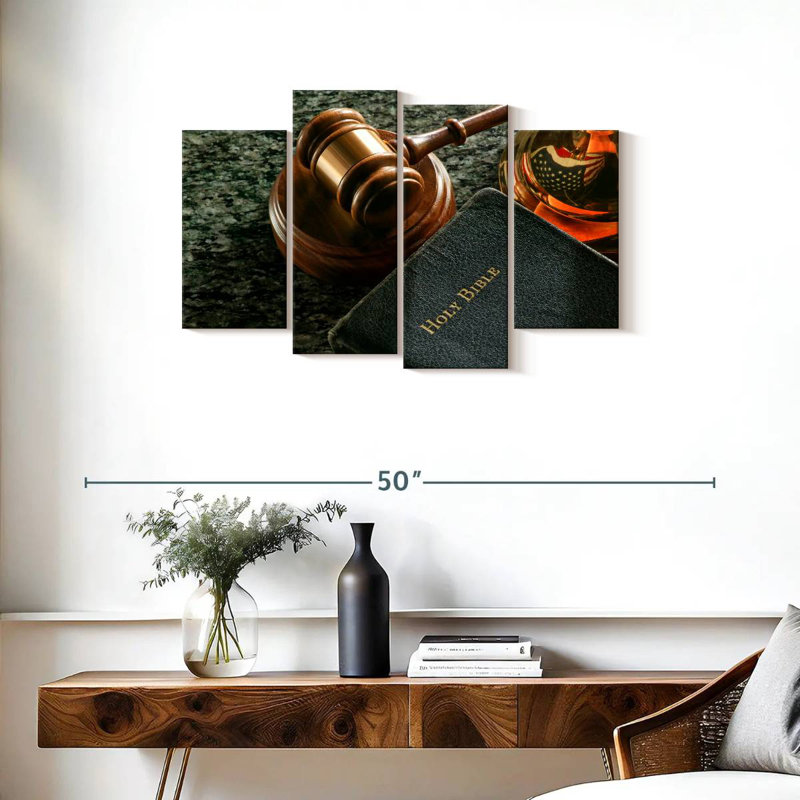 Alcaraz US Justice System, 22" H x 36" W