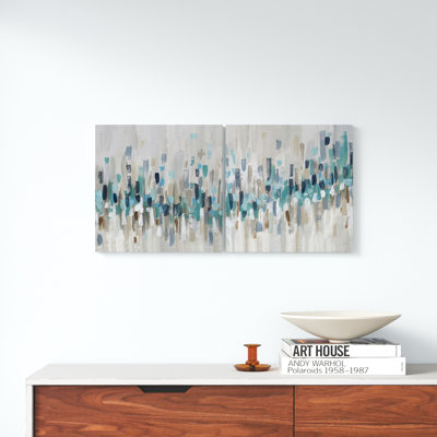 " Staccato Blue I " 2 - Pieces
