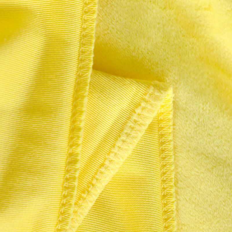 Ensemble de housse de couette 3 pièces, housse de couette en flanelle avec fermeture à glissière - NTBAY, Très grand, Jaune