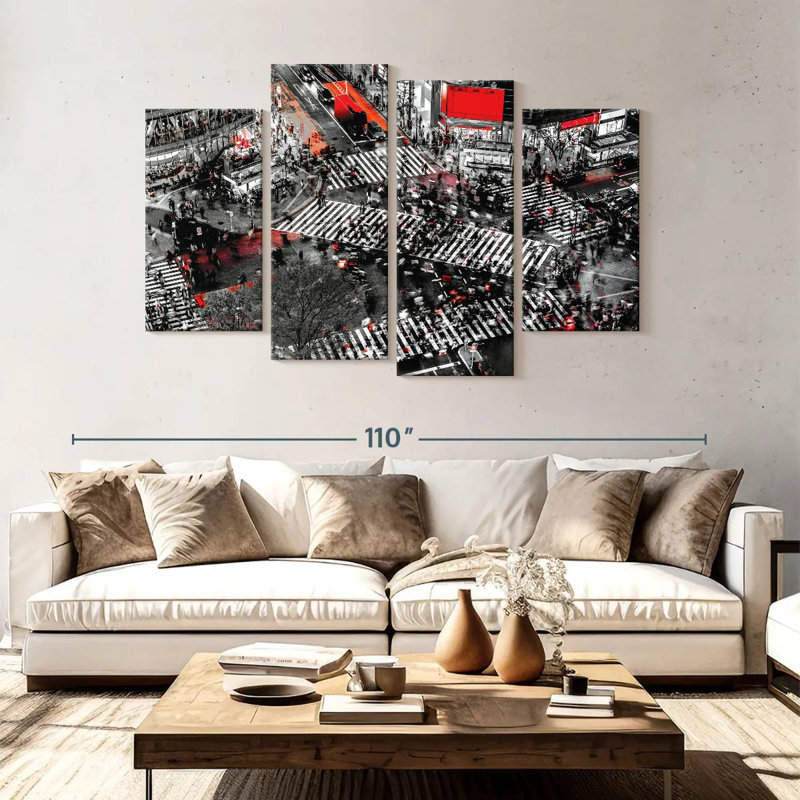 Sireci Shibuya Hustle, 54" H x 84" W