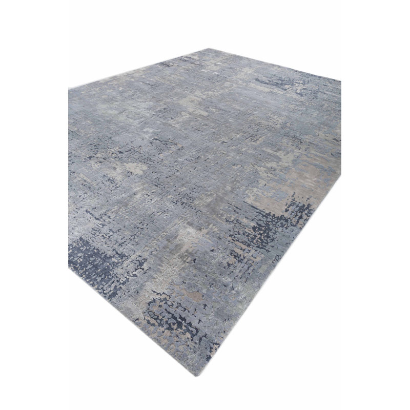 Contemporary One-of-a-Kind Hand Knotted Area Rug, Rectangle 9'3" x 12'