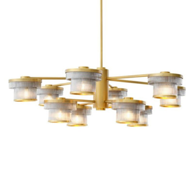 CDJ Chandelier Andromeda smoke glass