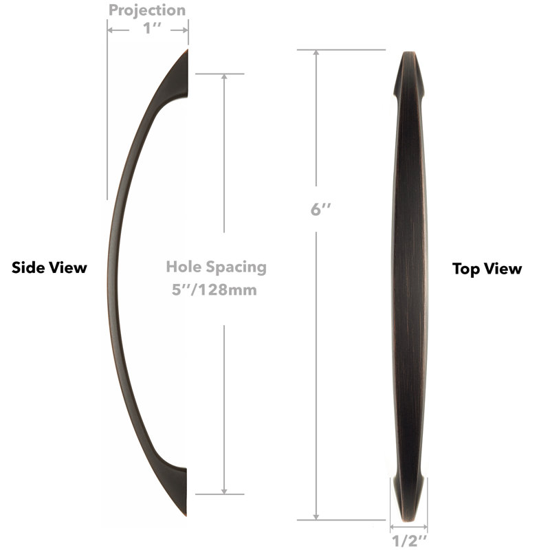 5" Center Arch Pull Multipack, Oil Rubbed Bronze